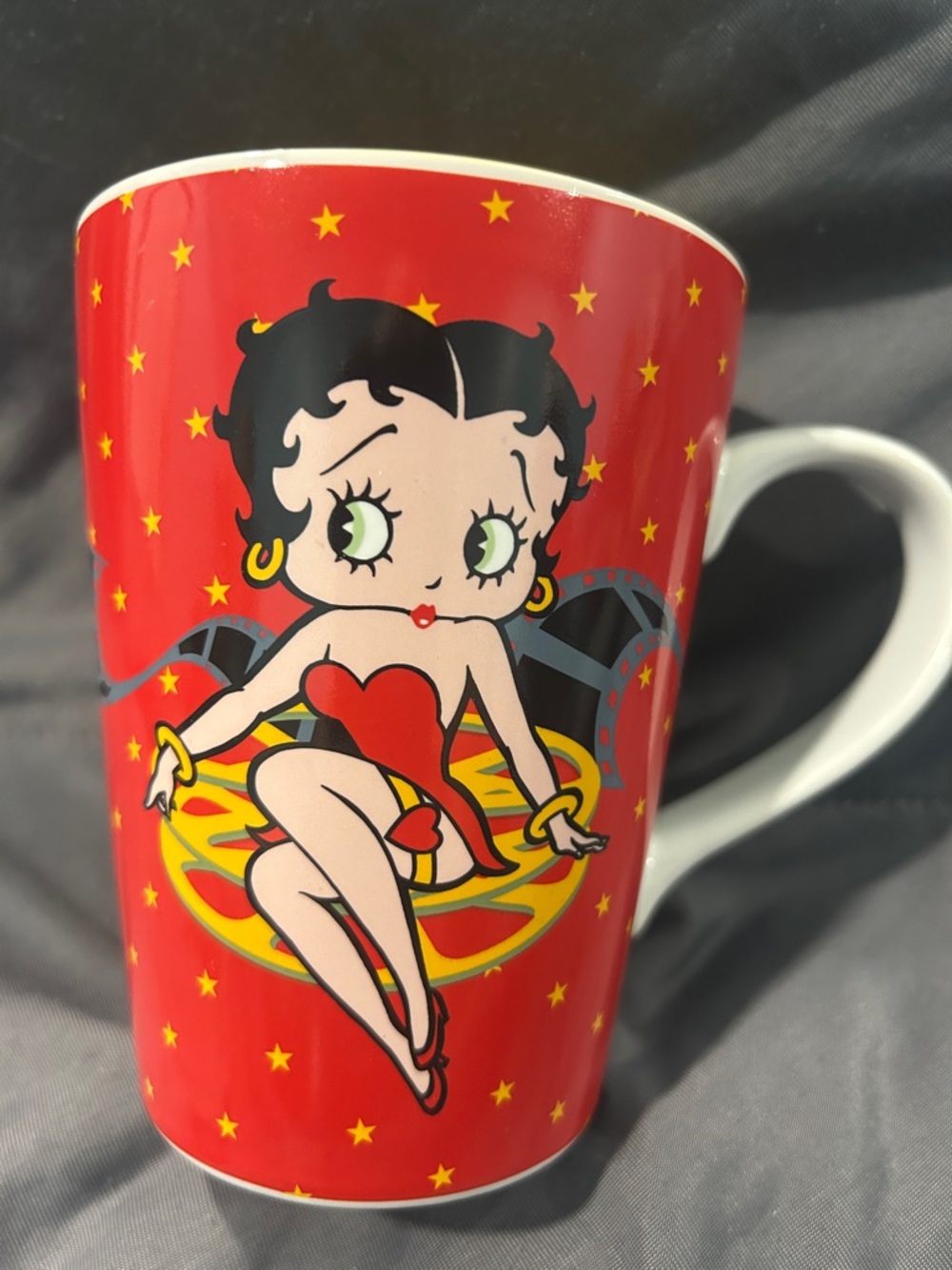 Betty Boop Red and Black Ceramic Coffee Mug